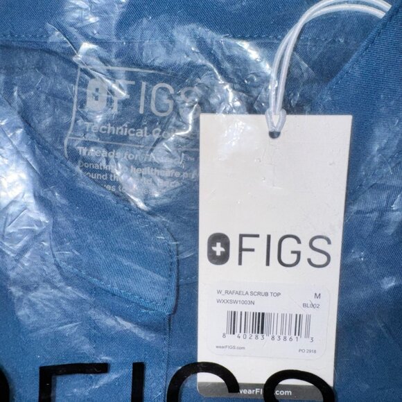 FIGS Rafaela Scrub Top – Deep Reef | Size M | NWT (PO# 4891 Limited Edition) - Picture 2 of 9